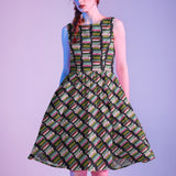 Haunted Book Stacks Vintage Dress