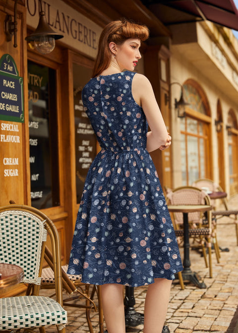 Planets Vintage Dress