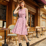Vintage Style Midi Dress Toadstools