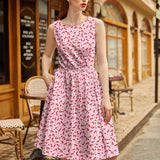 Vintage Style Midi Dress Toadstools