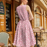 Vintage Style Midi Dress Toadstools