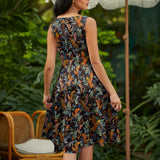 Vintage Style Mini Dress Birds of a Feather