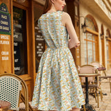 Vintage Style Midi Dress Jars