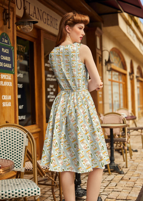 Hot Air Balloon Vintage Dress Hot Air Balloon Vintage Dress