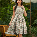 Vintage Style Mini Dress Cranberry Mouse