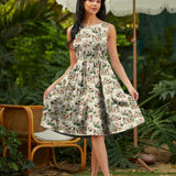 Vintage Style Mini Dress Cranberry Mouse