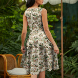 Vintage Style Mini Dress Cranberry Mouse