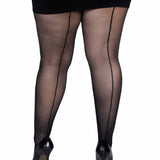 Cadi Sheer Backseam Pantyhose