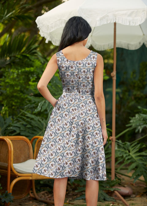 Honey I'm Home Fit & Flare Dress | Quirky Fun Clothing 2X Honey I'm Home Fit & Flare Dress | Quirky Fun Clothing 2X
