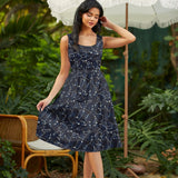 Retro Fit & Flare Dress Glow in the Dark Constellations