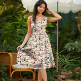 Retro Fit & Flare Dress Campsite