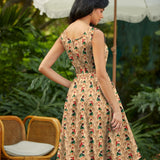 Retro Fit & Flare Dress Woodland Scout
