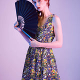 Retro Fit & Flare Dress Glow in the Dark Haunted House