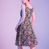 Retro Fit & Flare Dress Glow in the Dark Haunted House