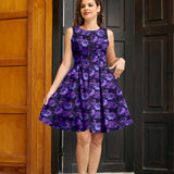 Elizabeth Dress in Purple Floral