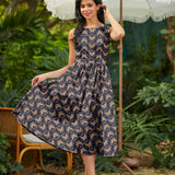 Vintage Style Midi Dress Moths