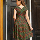 Green Plaid Greta Dress