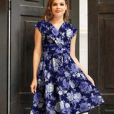 Metallic Floral Greta Dress
