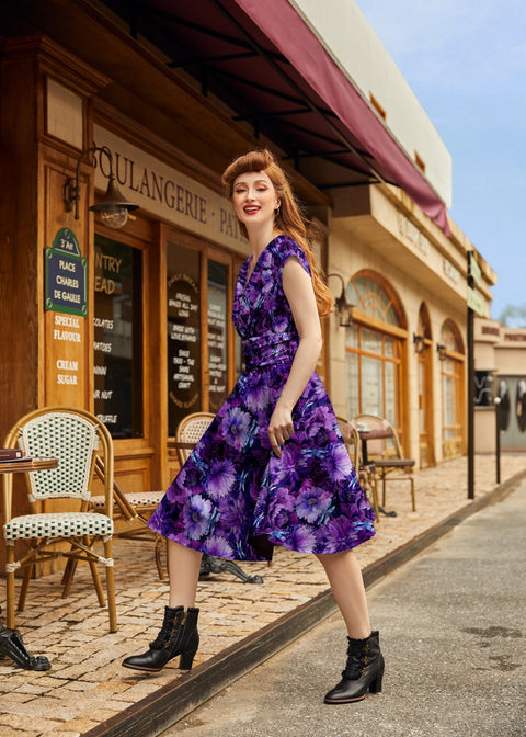 Dragonfly Floral Greta Dress