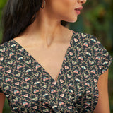Greta Surplice Dress Moth