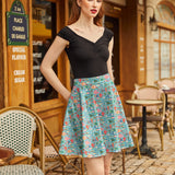 Colorful Fish Skater Skirt