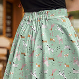Dogs Skater Skirt