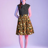 Vintage Style Bow Top in Black