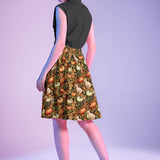 Cats & Pumpkins A-line Skirt