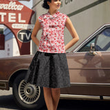 Vintage Style Bow Top in XOXO
