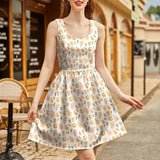 Shorter Length Retro Fit & Flare Dress Snacks