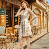Shorter Length Retro Fit & Flare Dress Snacks