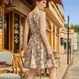 Shorter Length Retro Fit & Flare Dress Bunnies