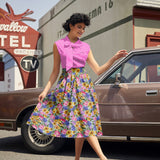 Doris 100% Cotton Skirt - Floral