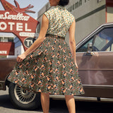 Doris 100% Cotton Skirt - Badger
