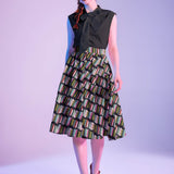 Vintage Style Bow Top in Black