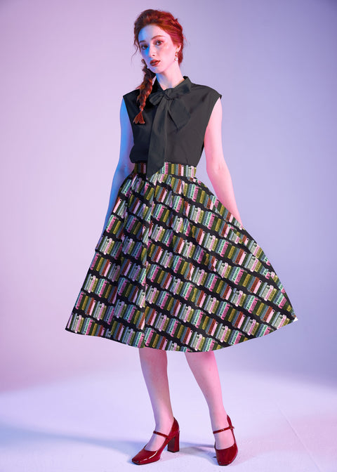 Haunted Book Stacks Doris Skirt