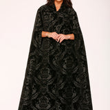 Black Brocade Cape
