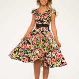 Tropical Mix Floral Swing Dress