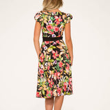 Tropical Mix Floral Swing Dress