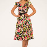 Tropical Mix Floral Swing Dress