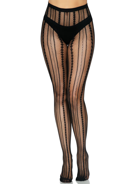 Eve Vintage Pinstripe Net Tights