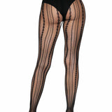 Eve Vintage Pinstripe Net Tights