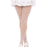 Valentina Heart Net Tights