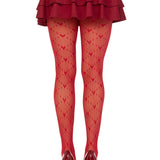Valentina Heart Net Tights