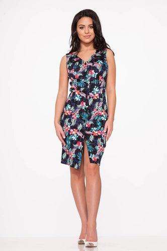 Tropical Safari Wiggle Dress