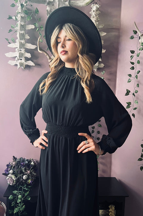 Dorothea - Classic Boho Shirred Witch Dress
