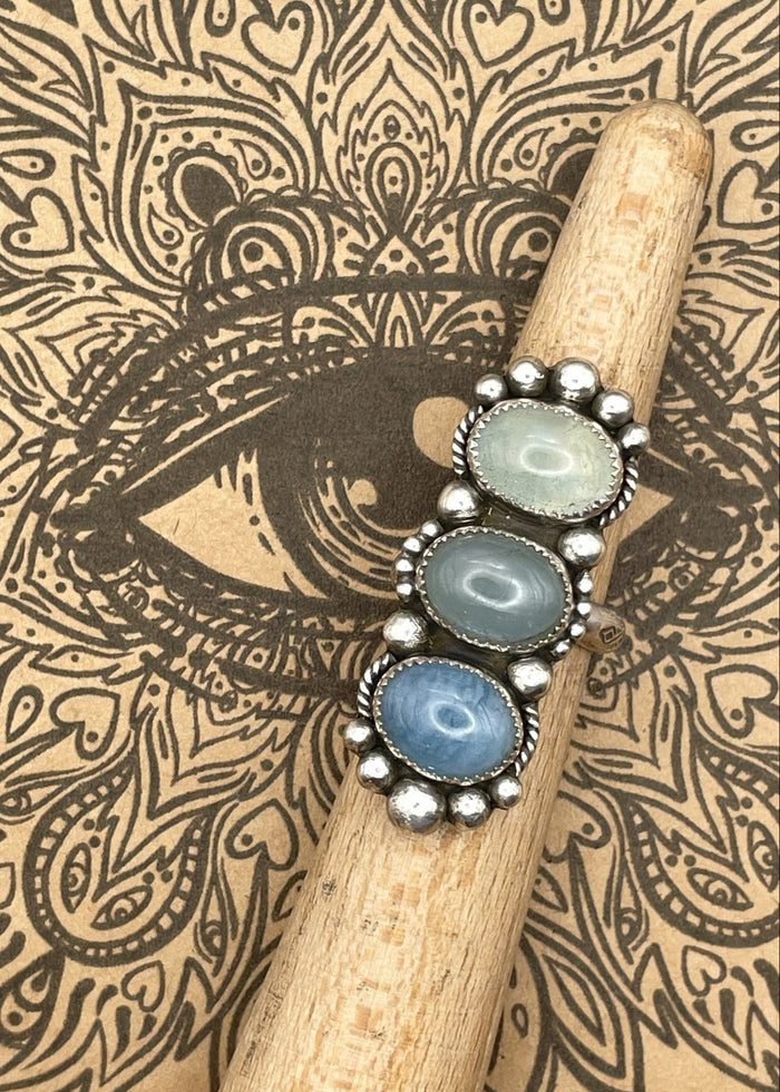 Sterling Silver Aquamarine Ring