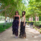 Amethyst Stars Tiered Maxi Skirt