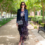 Amethyst Stars Tiered Maxi Skirt