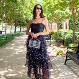 Amethyst Stars Tiered Maxi Skirt
